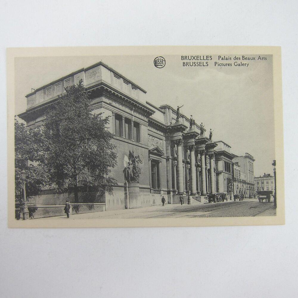 Postcard Brussels Belgium Pictures Gallery Museum of Fine Arts Antique UNPOSTED